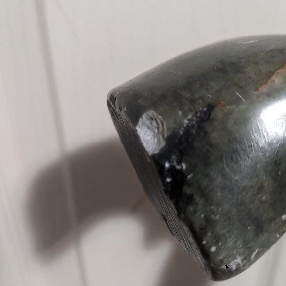 African Soapstone Male Bust Carved Sculpture - Picture 16 of 16